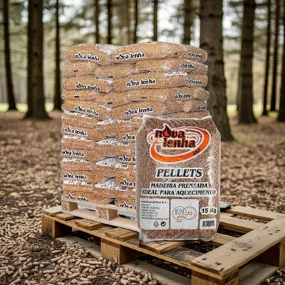 Pellets NovaLenha palete de 77 sacos de 15kg